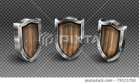 Wood shield with metal frame medieval knight ammo 79523700
