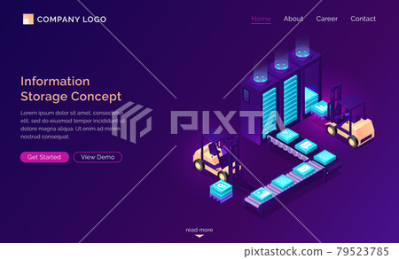 Information storage isometric concept, technology Information storage isometric concept, technology 79523785
