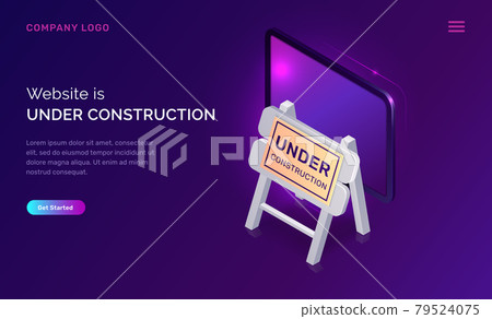 Website under construction, maintenance work error 79524075