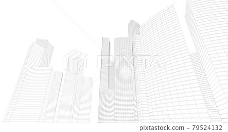 Building sketch architectural 3d illustration, Architecture building perspective lines Building sketch architectural 3d illustration, Architecture building perspective lines 79524132