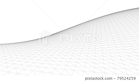 Abstract terrain wireframe landscape background. 79524259
