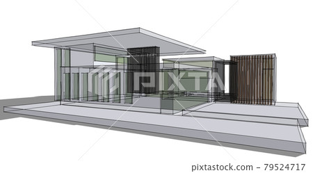 Building sketch architectural 3d illustration, Architecture building perspective lines Building sketch architectural 3d illustration, Architecture building perspective lines 79524717