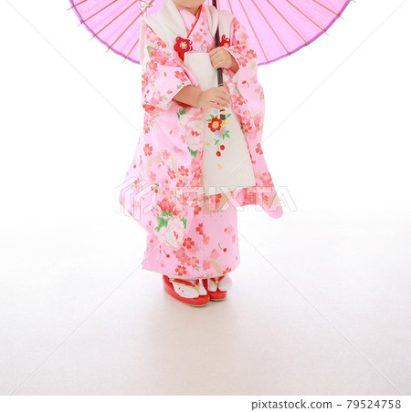 Girl with a Japanese umbrella Girl with a Japanese umbrella 79524758