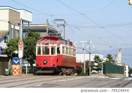 Hikara leaving Aoyagicho Hakodate Tram Hokkaido 79524954