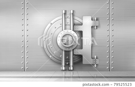 Bank safe and vault door, metal steel round gate Bank safe and vault door, metal steel round gate 79525523