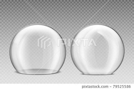 Glass dome, transparent plastic sphere 79525586