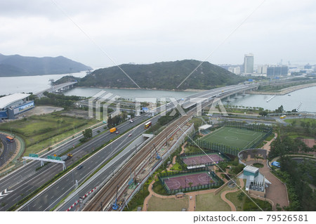 the North Lantau Highway. Tung Chung, hk 25 March 2006 the North Lantau Highway. Tung Chung, hk 25 March 2006 79526581