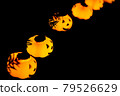 Halloween pumpkinks smiling copy space background 79526629