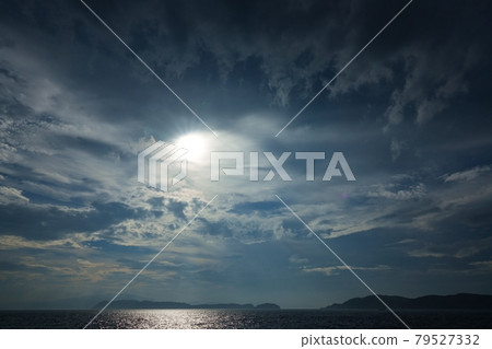 夏日傍晚的天空,廣角 夏日傍晚的天空,廣角 79527332