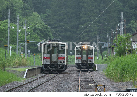 Ame no Togeshita Station crossing train exchange Rumoi Main Line Rumoi Line abolition candidate 79529572