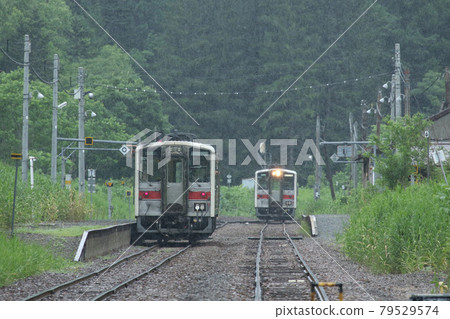 Ame no Togeshita 站橫穿電車交換留萌本線留萌線廢止候補 79529574