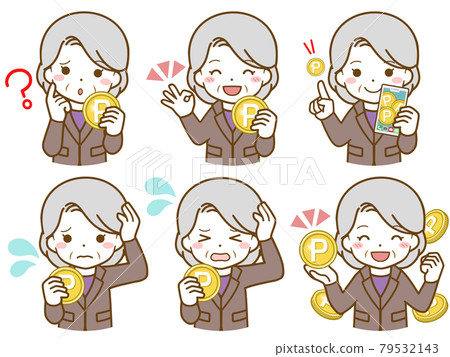 Questions and solutions about points of elderly women in suits 79532143