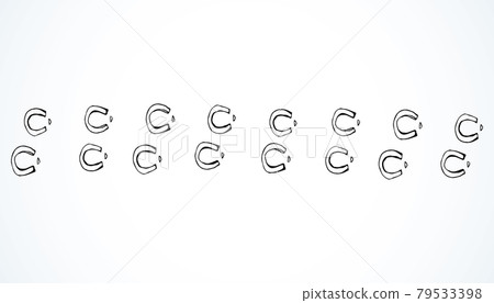 Horse foot print. Vector drawing Horse foot print. Vector drawing 79533398