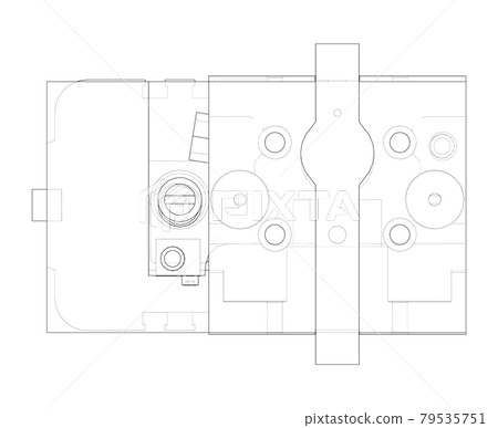 Abstract industry object concept. Vector 79535751