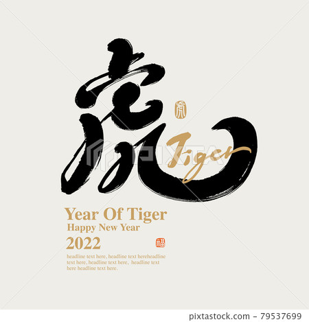 Calligraphy text "Tiger", handwritten word, title word, logo vector graphic Calligraphy text "Tiger", handwritten word, title word, logo vector graphic 79537699