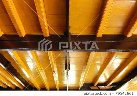SUMATERA, INDONESIA -JUNE 10, 2014: Interior of Surau Nagari Lubuk Bauk at Tanah Datar, Sumatera Barat, Indonesia. It was place for Muslim do religious activity. SUMATERA, INDONESIA -JUNE 10, 2014: Interior of Surau Nagari Lubuk Bauk at Tanah Datar, Sumatera Barat, Indonesia. It was place for Muslim do religious activity. 79542661