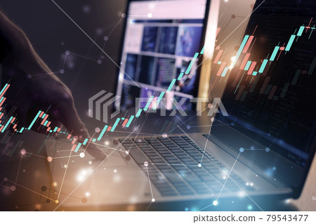 stock exchange market stock exchange market 79543477