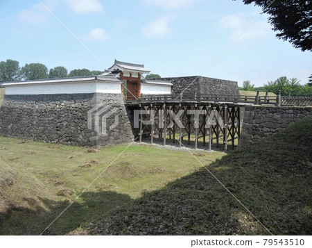 Japanese Castle: Yamagata Castle Ruins in Yamagata City (Kajo Park) 79543510