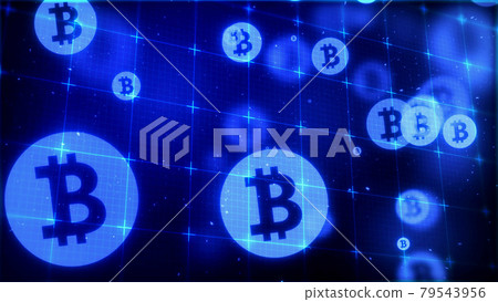 浮動大型加密貨幣虛擬貨幣的圖像 浮動大型加密貨幣虛擬貨幣的圖像 79543956