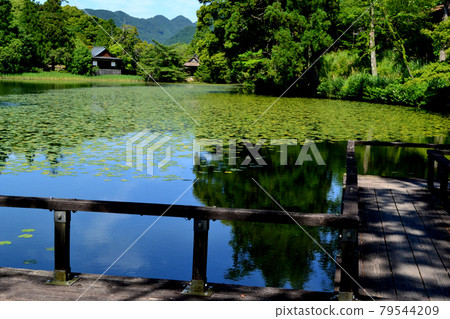 Yame City Hoshino Ikenoyama Campground Scenery on the shores of Lake Asoike Yame City Hoshino Ikenoyama Campground Scenery on the shores of Lake Asoike 79544209