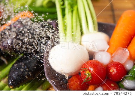 Image of Japanese fresh summer vegetables 79544275