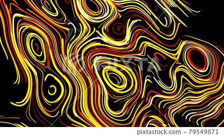 Abstract creative bg with curled lines like yellow trails on surface. Lines form swirling pattern like curle noise. Abstract 3d bright creative festive bg. 3d render Abstract creative bg with curled lines like yellow trails on surface. Lines form swirling pattern like curle noise. Abstract 3d bright creative festive bg. 3d render 79549871