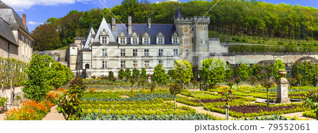 Travel and landmarks of France - Villandry castle. Loire valley 79552061