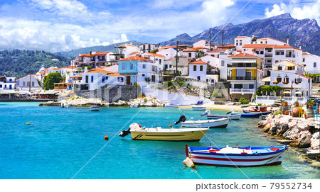 Most beautiful traditional villages of Greece - Kokkari in Samos island 79552734
