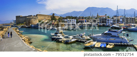 Kyrenia (Girne) town and castle in Cyprus island 79552754