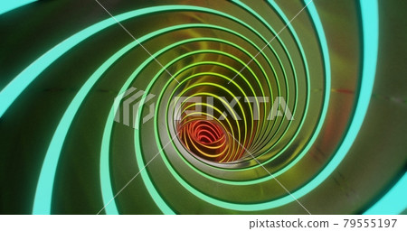 The spiral tunnel wormhole 3d rendering illustration The spiral tunnel wormhole 3d rendering illustration 79555197