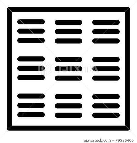 Sidewalk paving icon, outline style Sidewalk paving icon, outline style 79556406