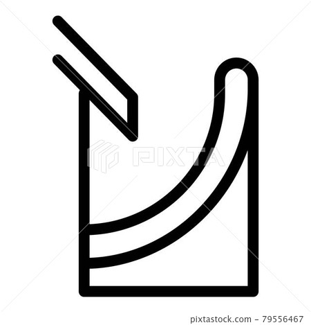 Structure gutter icon, outline style Structure gutter icon, outline style 79556467
