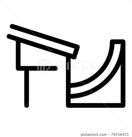 Building gutter icon, outline style Building gutter icon, outline style 79556471