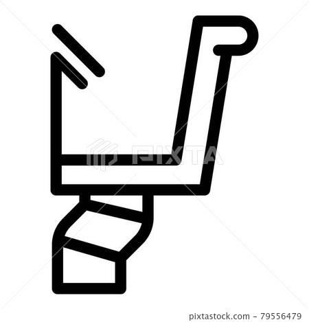 Repair gutter icon, outline style 79556479
