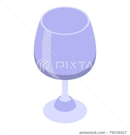 Snifter glass icon, isometric style Snifter glass icon, isometric style 79556927