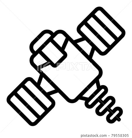 Satellite transmitter icon, outline style 79558305