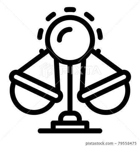 Amusement attraction icon, outline style 79558475