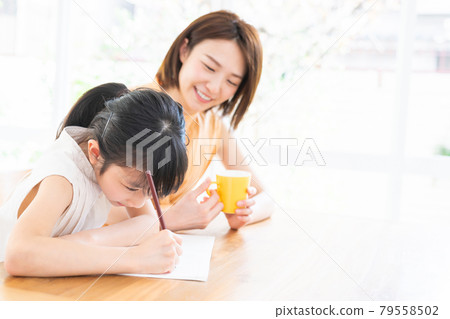 Studying parent and child 79558502