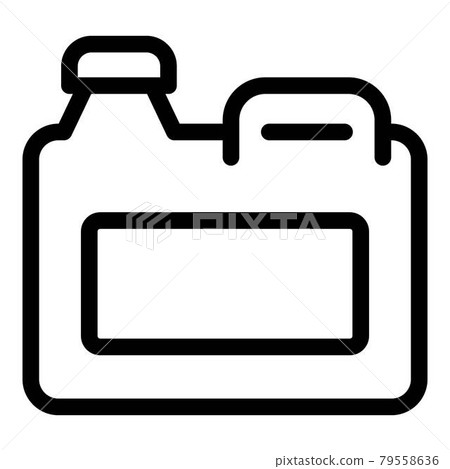 Ecology canister icon, outline style 79558636