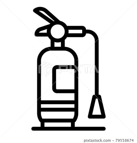 Foam fire extinguisher icon, outline style Foam fire extinguisher icon, outline style 79558674