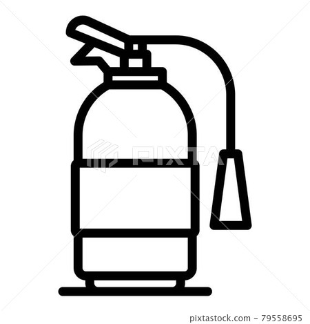 Accident fire extinguisher icon, outline style Accident fire extinguisher icon, outline style 79558695