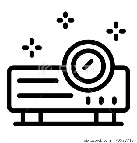 Video projector icon, outline style Video projector icon, outline style 79558713