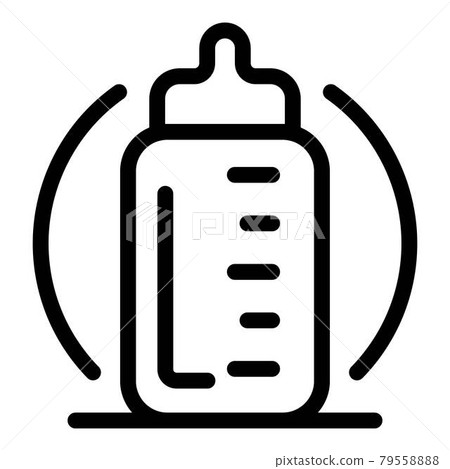 Baby nipple icon, outline style Baby nipple icon, outline style 79558888