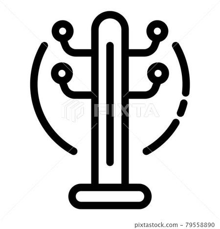 Rack hanger icon, outline style Rack hanger icon, outline style 79558890