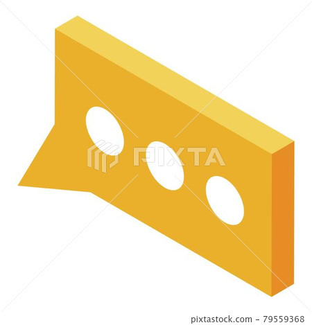 Call center chat icon, isometric style 79559368