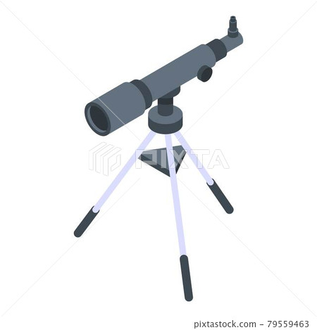 Telescope icon, isometric style Telescope icon, isometric style 79559463