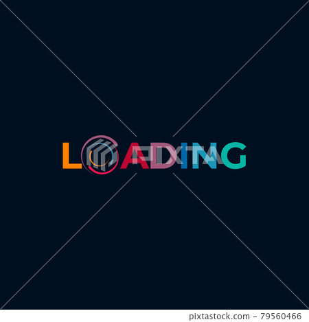 Loading circle logo design template Loading circle logo design template 79560466