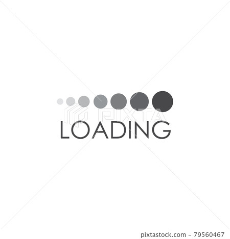 Loading icon logo design template Loading icon logo design template 79560467