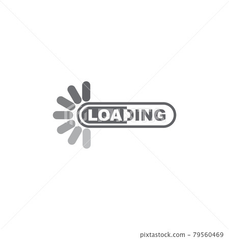 Loading icon logo design template Loading icon logo design template 79560469