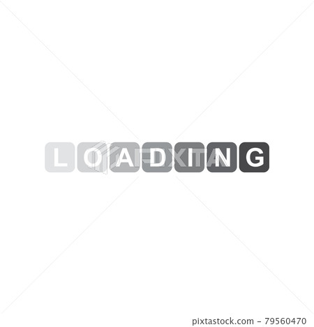 Loading icon logo design template Loading icon logo design template 79560470